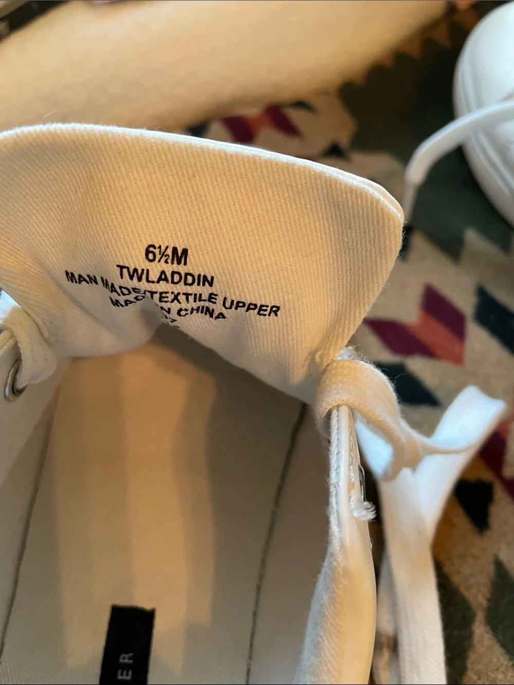 Tommy Hilfiger White Lace-Up Sneakers with Navy & Red Accents